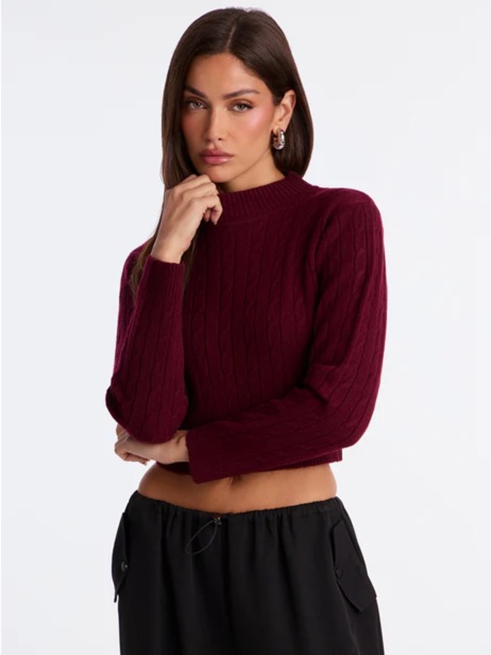 Doll’s SOFT Knit Sweater - Women’s Dinner + Office- Dark Red/ Burgundy